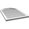 Ekena Millwork Octagonal Top Surface Mount PVC Gable Vent w/ 2"W x 1-1/2"P Brickmould Frame, 22"W x 34"H GVPOT22X3402SN - alternate 5